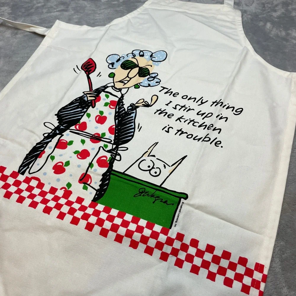 Kay Dee Designs Maxine Graphic Apron Adjustable White Stir Up Trouble Tie Back